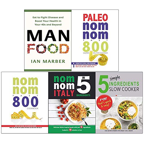 ManFood, Paleo Nom Nom Fast 800 Cookbook, Quick & Easy Fasting, Nom Nom