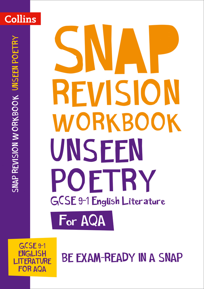 Collins GCSE 91 Snap Revision Unseen Poetry Workbook New GCSE Grade