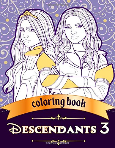Descendants 3 Coloring Book: JUMBO Coloring Book For Kids and Adults by ...