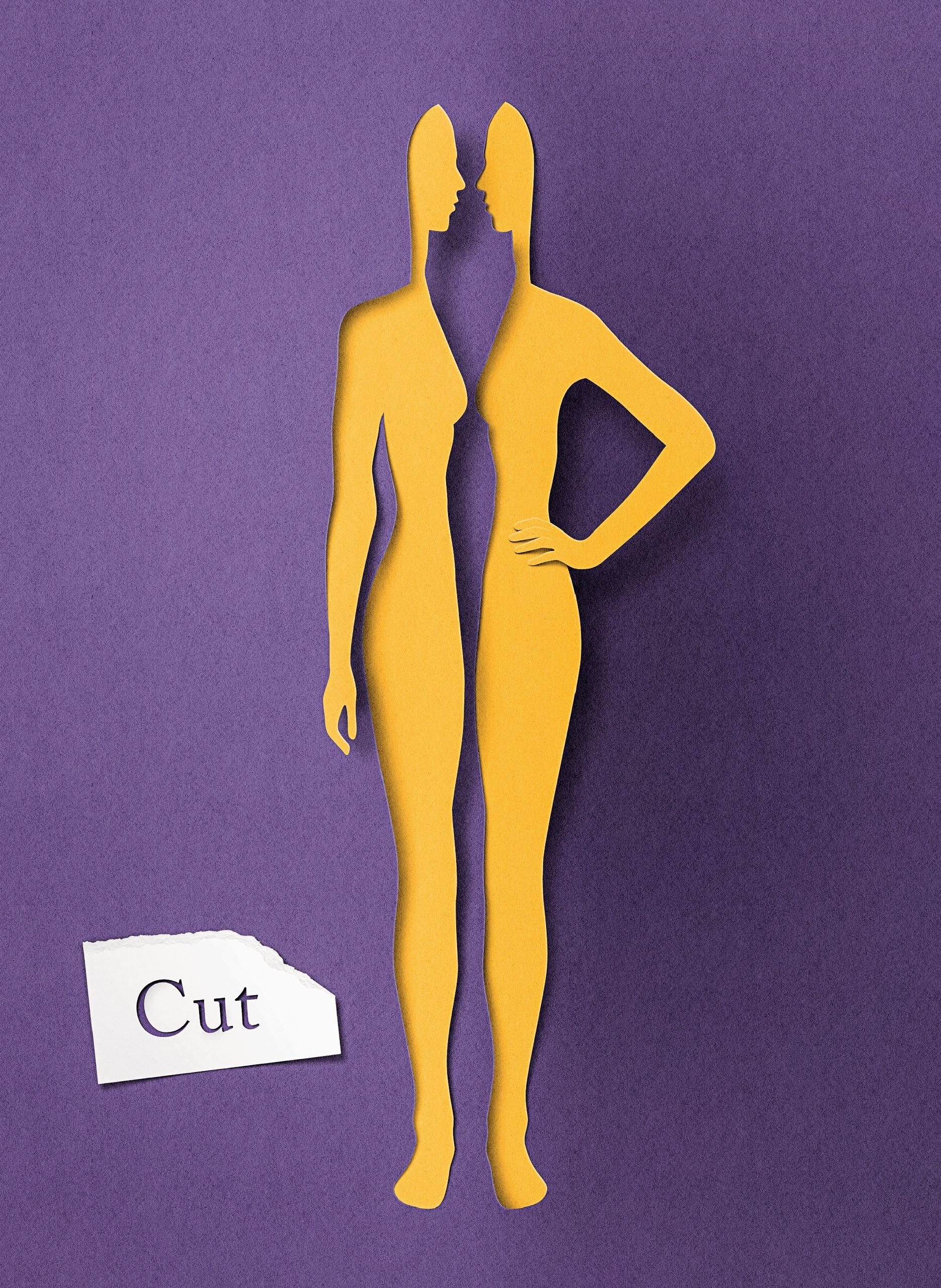 Cut book cover