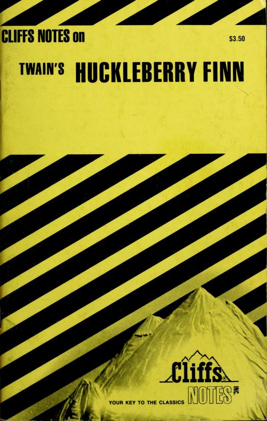 CliffsNotes on Twain's Huckleberry Finn book cover