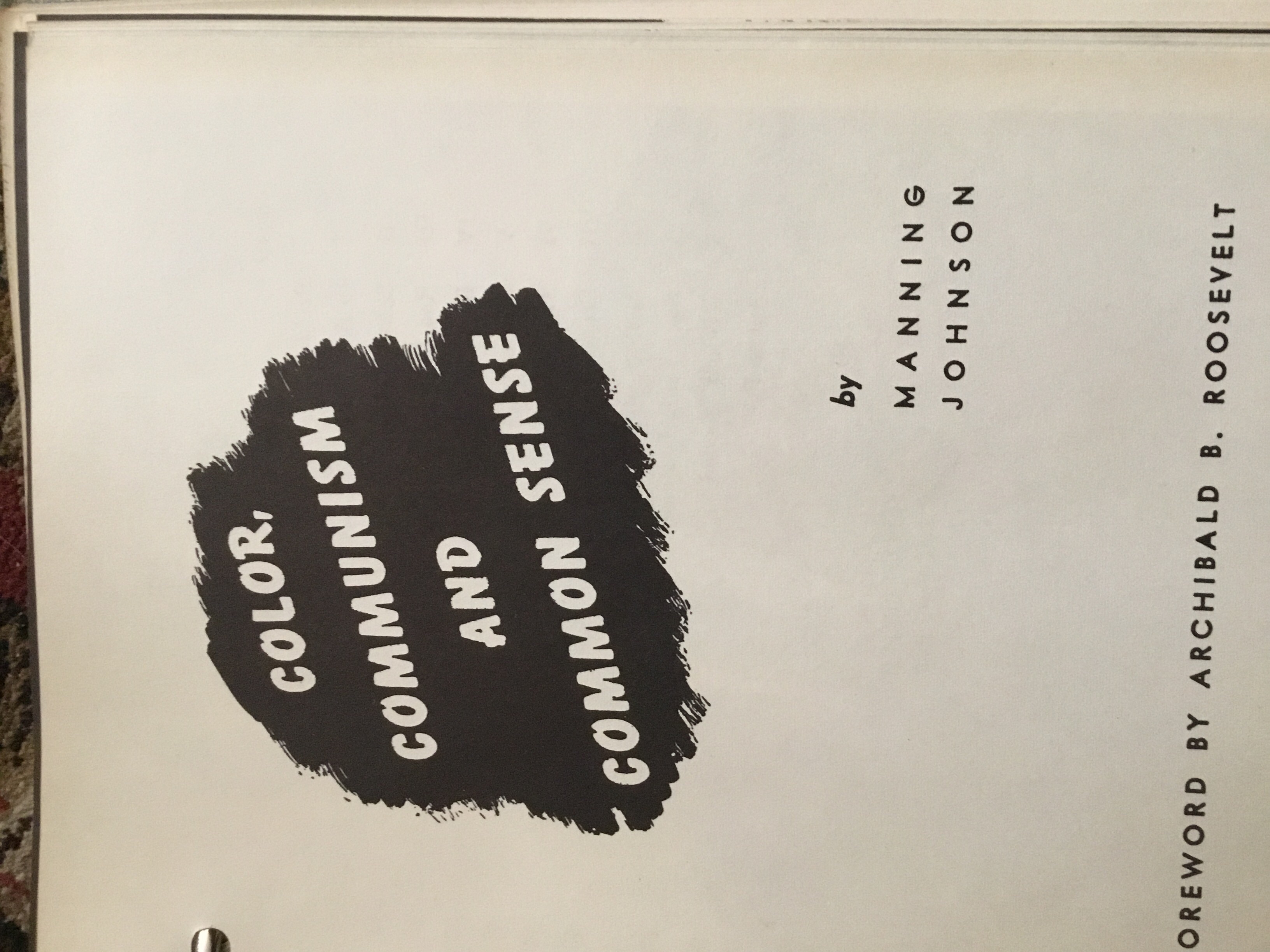 Color, Communism and Common Sense