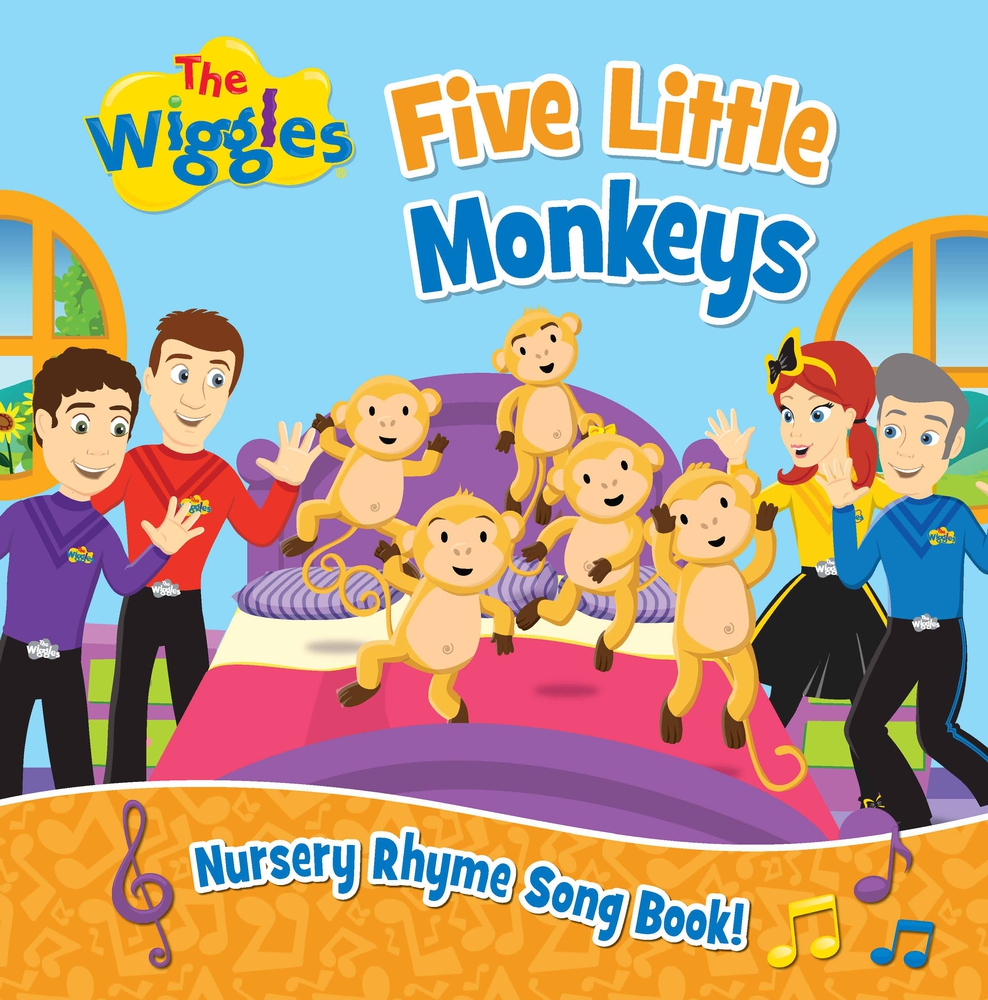 The Wiggles Five Little Monkeys Nursery Rhyme Song Book! by The