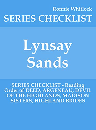 Lynsay Sands - SERIES CHECKLIST - Reading Order of DEED, ARGENEAU ...