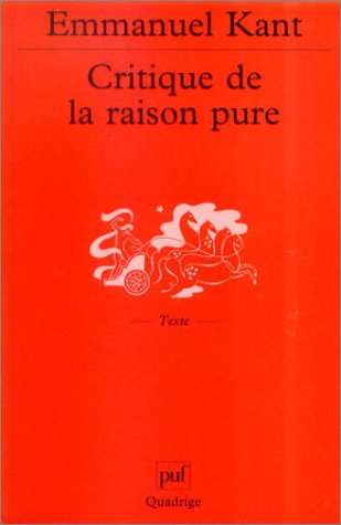 Critique De La Raison Pure Kant