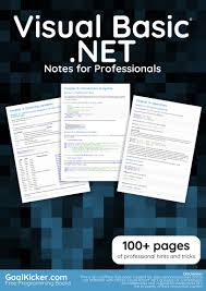 VisualBasic .NET Notes For Professionals by goalkicker | Goodreads