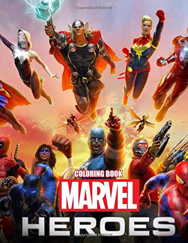 Marvel Heroes Coloring Book: Great Coloring Pages For Kids | Ages 3 - 7 ...