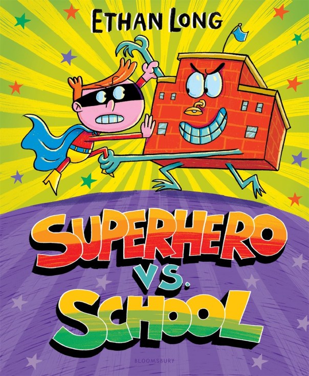 Superhero vs. School book cover