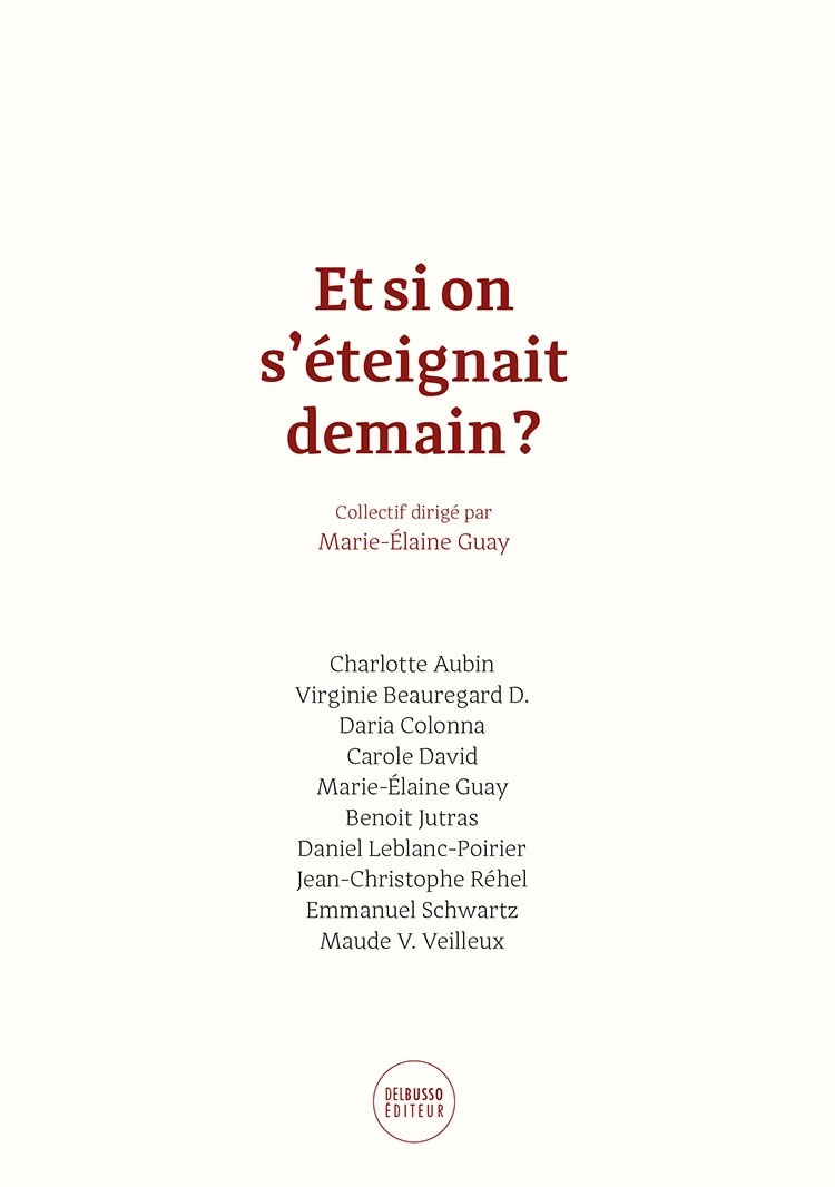 Et si on s'éteignait demain ? book cover