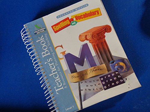Spelling and Vocabulary Level 7 by Houghton Mifflin | Goodreads