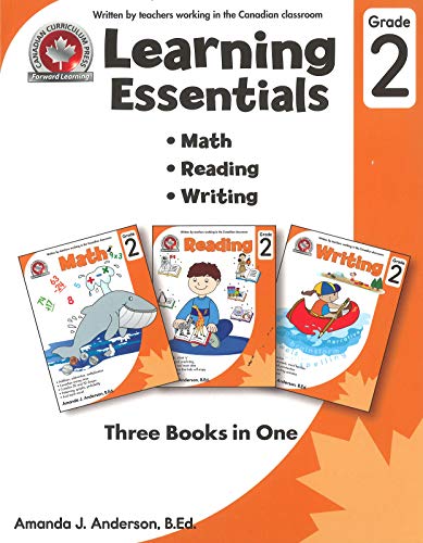 Learning Essentials Grade 2: Math, Reading, Writing, Three Books in One ...