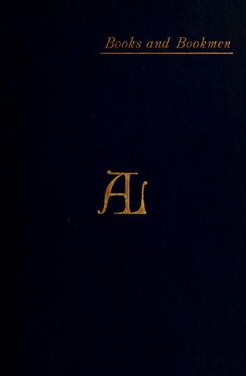 Books and Bookmen book cover
