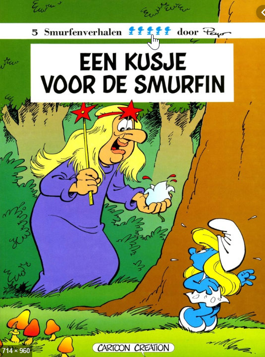 Een kusje voor de smurfin book cover
