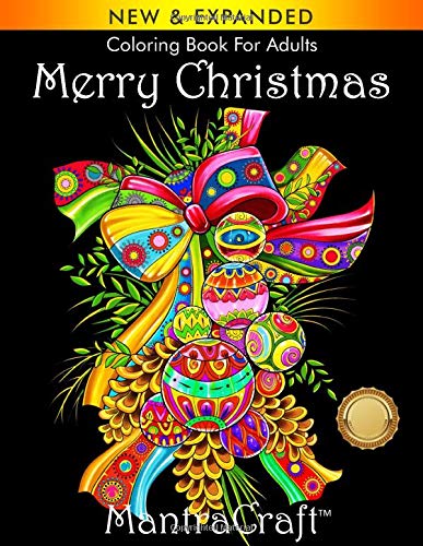 Coloring Book for Adults: Merry Christmas: Christmas Coloring Book for ...