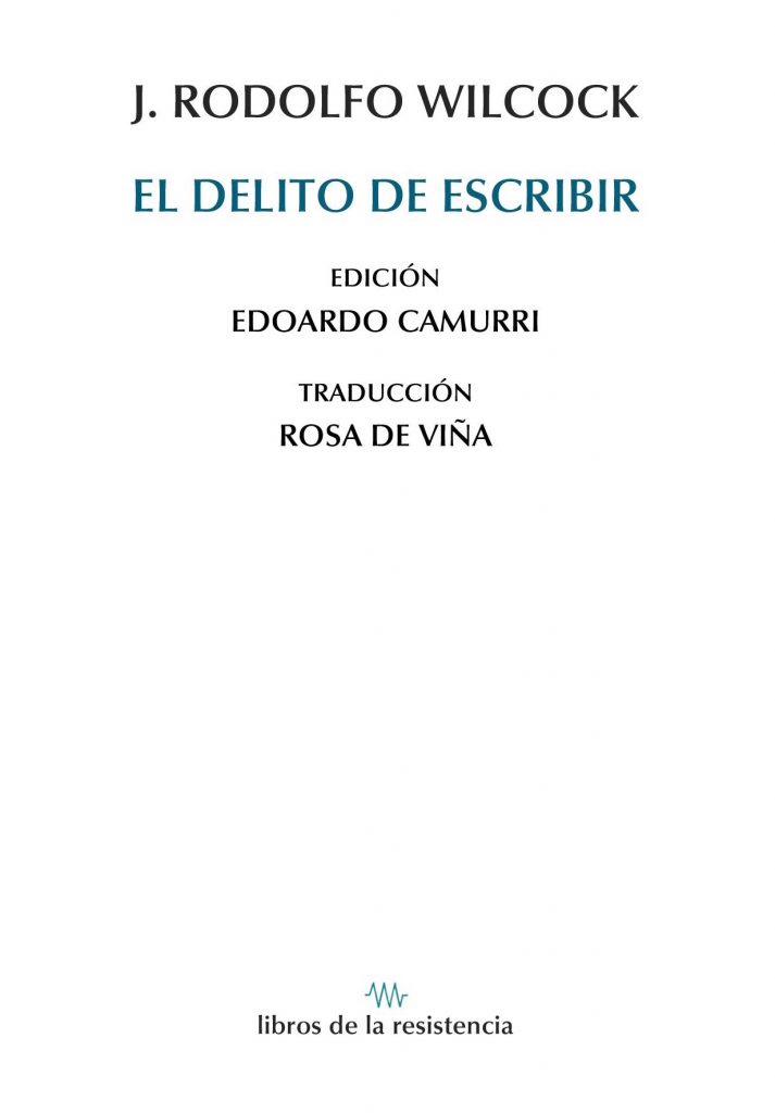 El delito de escribir book cover