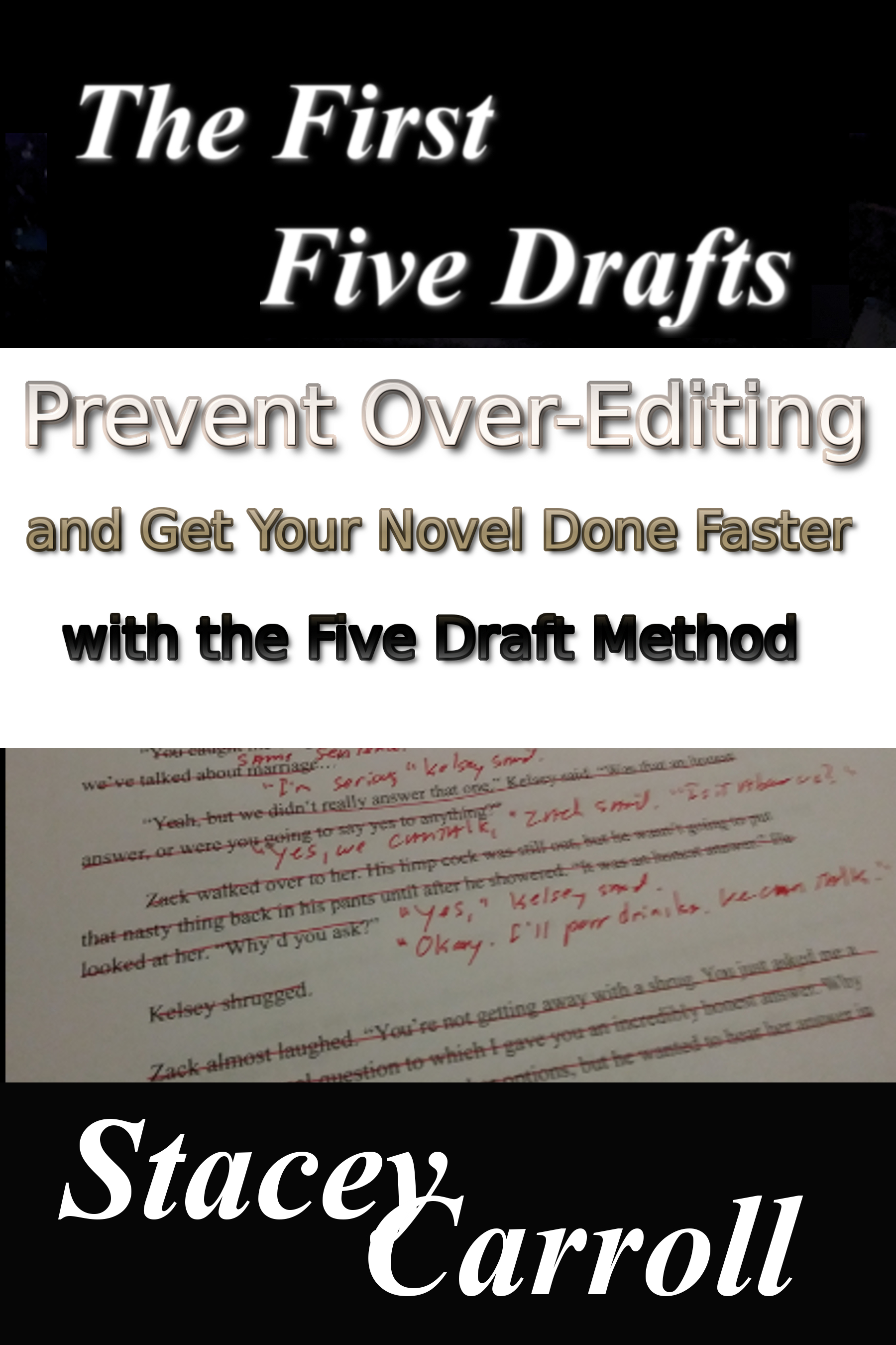 First Draft Book The First Five Drafts: Prevent Over-Editing and Get Your Novel Done ...