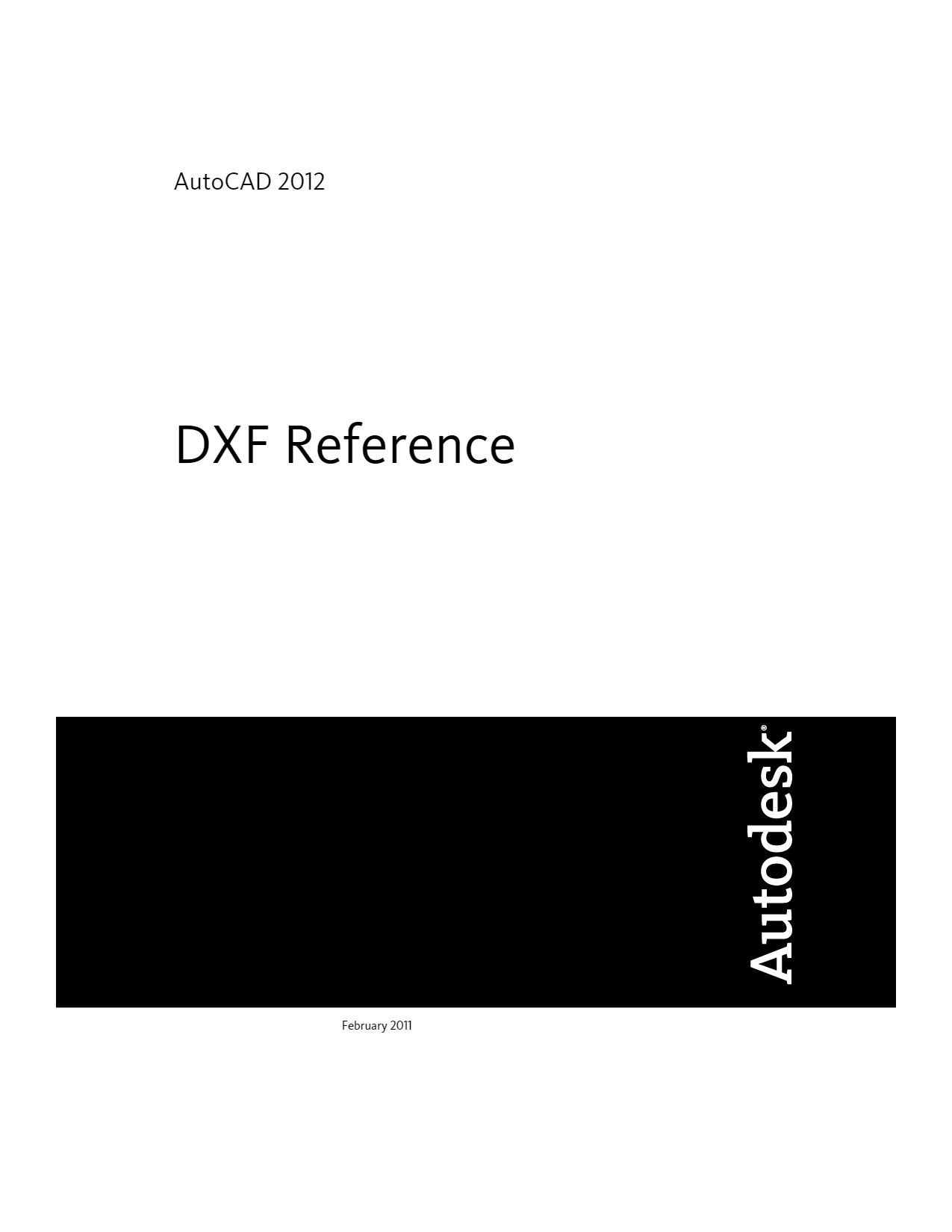 AutoCAD 2012 DXF reference by Autodesk | Goodreads