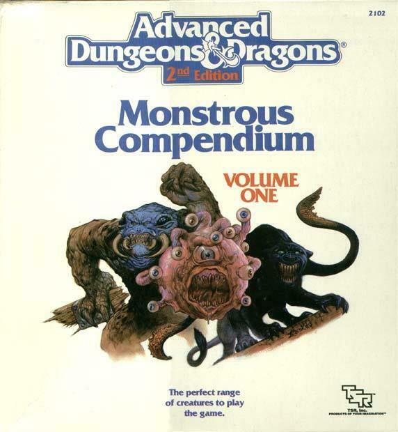 Monstrous Compendium book cover