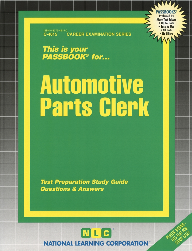 Automotive Parts Clerk;Career Series (Natl Learning Corp) by National