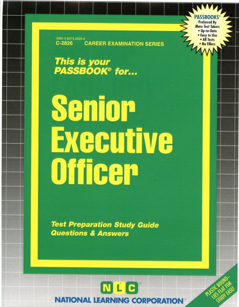 Senior Executive Officer by National Learning Corporation Goodreads