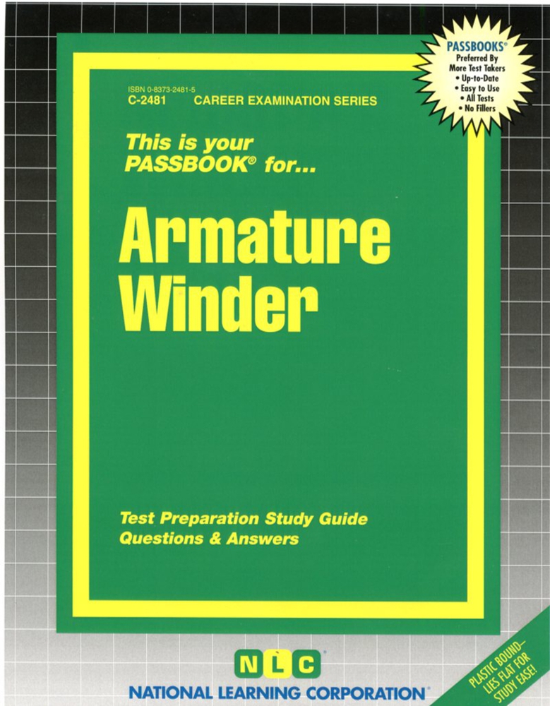 Armature Winder Passbooks Study Guide by National Learning Corporation
