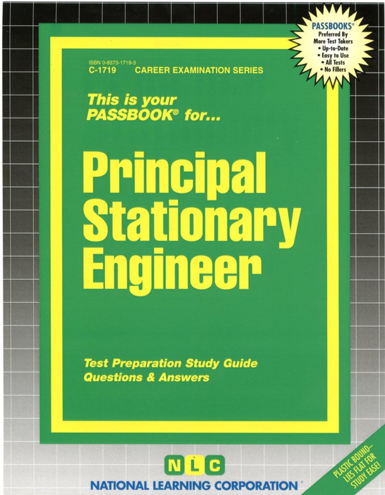 Principal Stationary Engineer by National Learning Corporation Goodreads