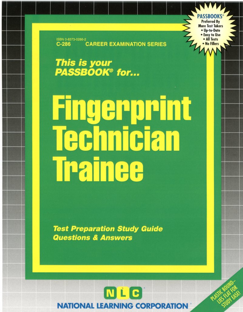 Fingerprint Technician Trainee(Passbooks) by National Learning