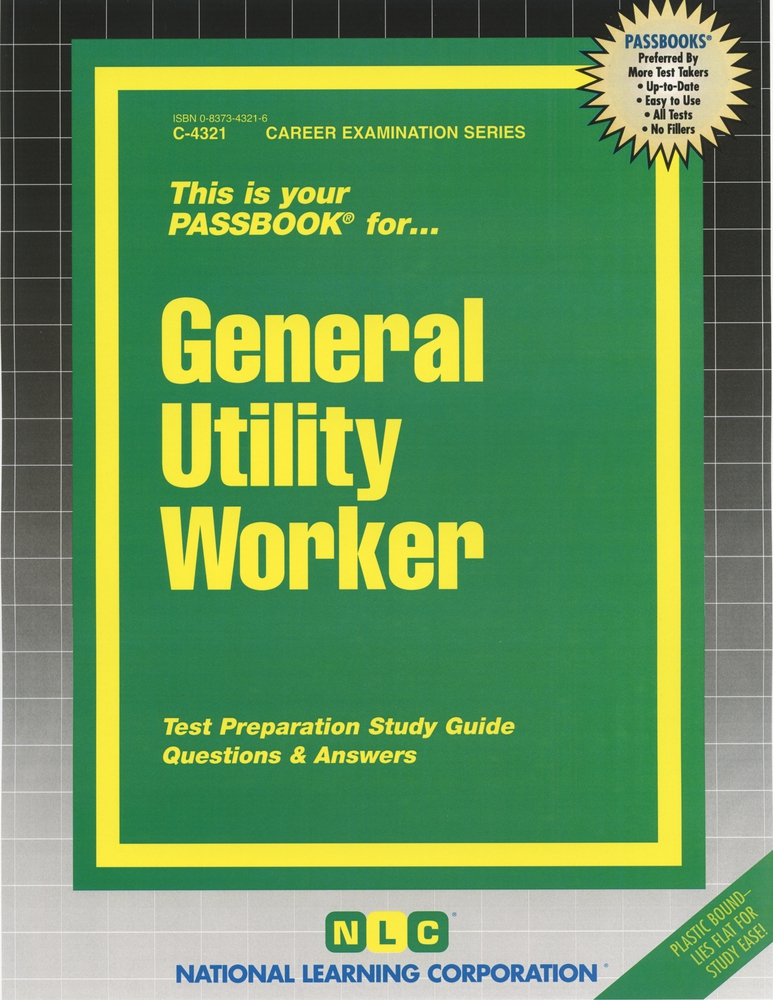 General Utility Worker by National Learning Corporation Goodreads