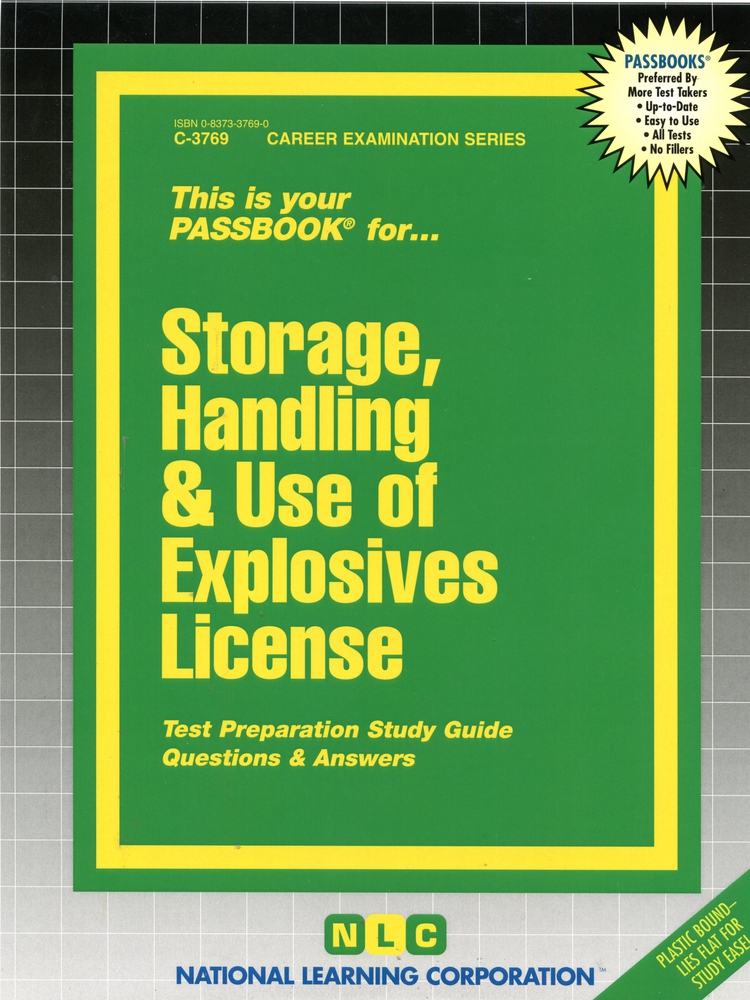Storage, Handling and Use of Explosives License by National Learning