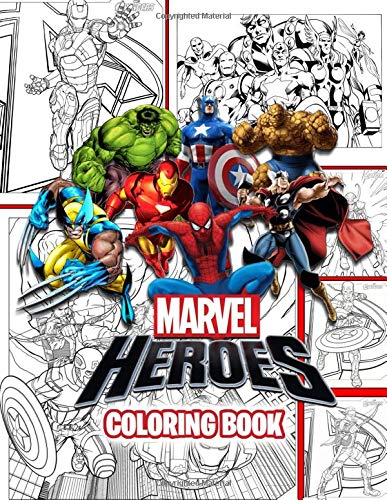 Marvel Heroes Coloring Book: Coloring Book for Any Fan of Marvel by ...