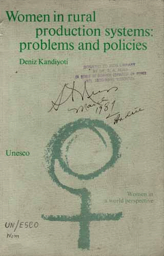 Women in rural production systems book cover