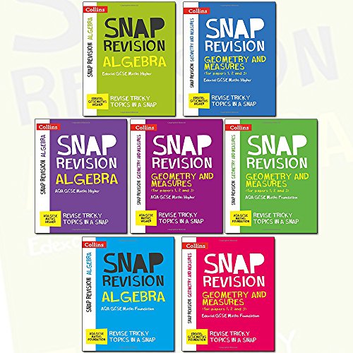 Collins Snap Revision GCSE Maths Collection 7 Books Set by Collins GCSE