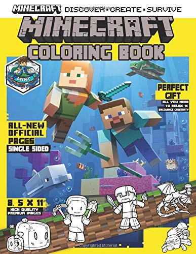 Minecraft Coloring Book: This Book Will Make Your Kids Happy With ...