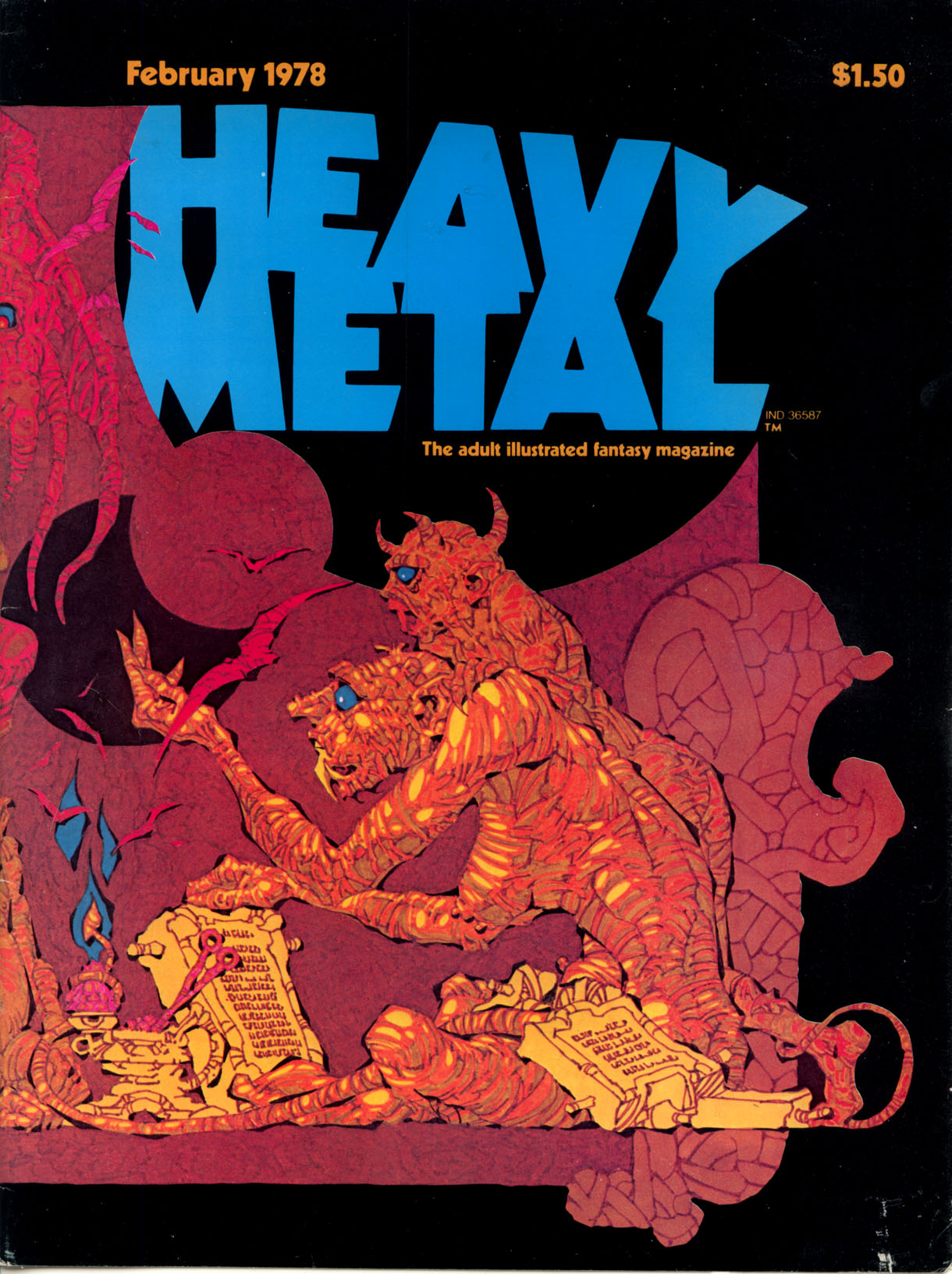 Heavy Metal, February 1978 book cover