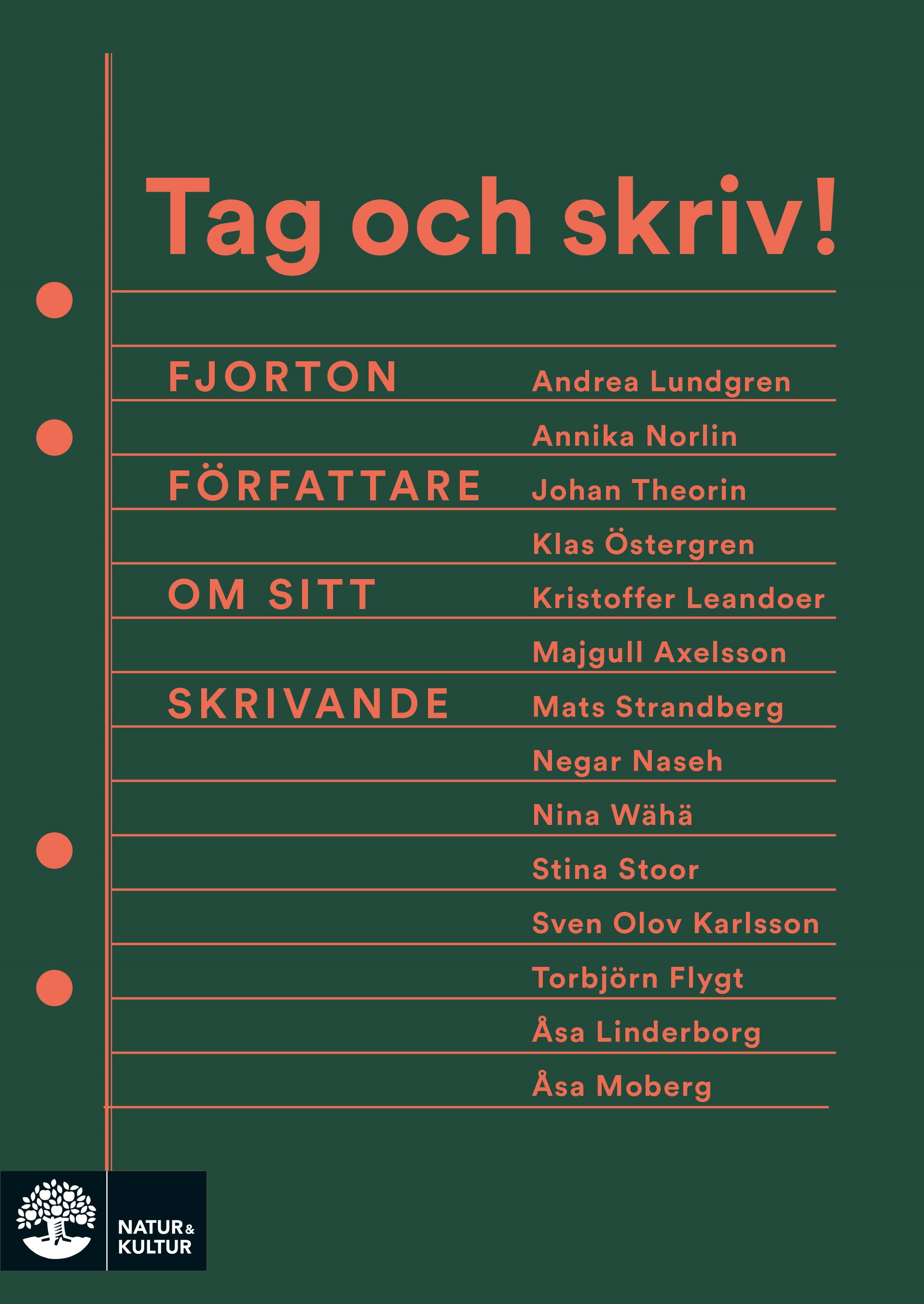 Tag och skriv! Fjorton författare om sitt skrivande