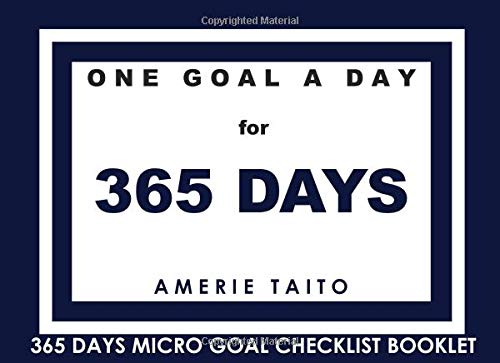 One Goal a Day for 365 Days - Micro Goal Checklist Booklet ...