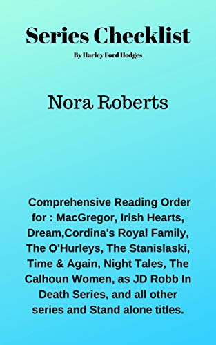 Nora Roberts Series Checklist/ Reading Order by Harley Ford Hodges ...
