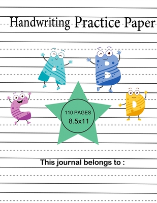 Handwriting Practice Paper: Wide ruled Handwriting Book For Kids.For ...