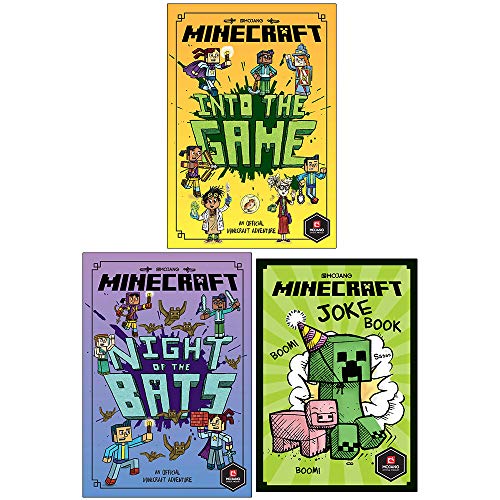 Minecraft Woodsword Chronicles and Joke Book Collection 3 Books Set by