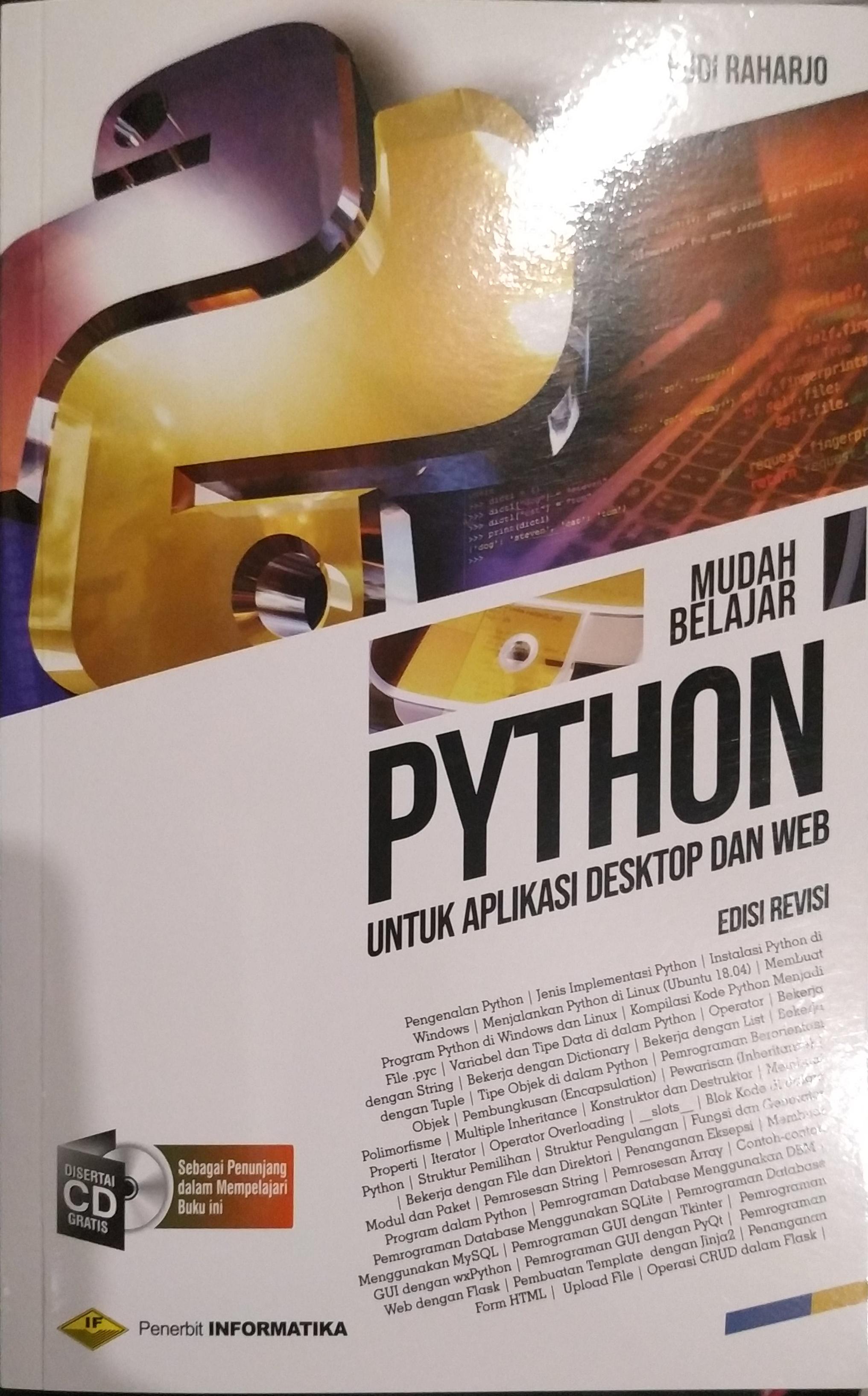 Mudah Belajar Python Untuk Aplikasi Desktop dan Web by Budi Raharjo ...