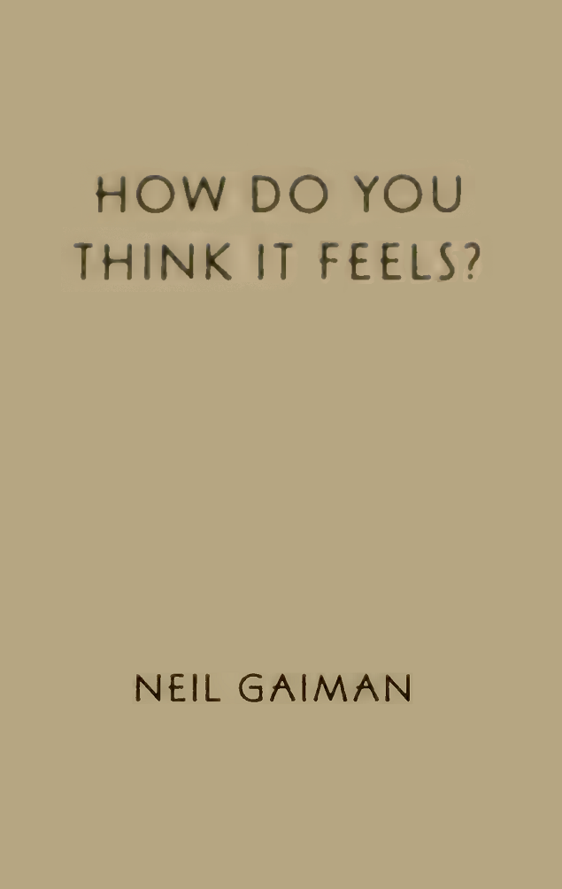 How Do You Think It Feels? book cover