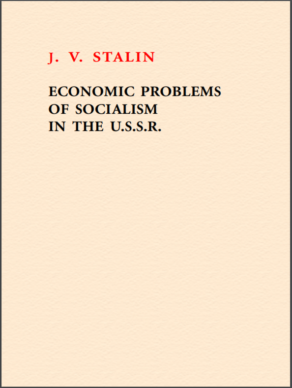 Economic Problems of Socialism in the U.S.S.R.