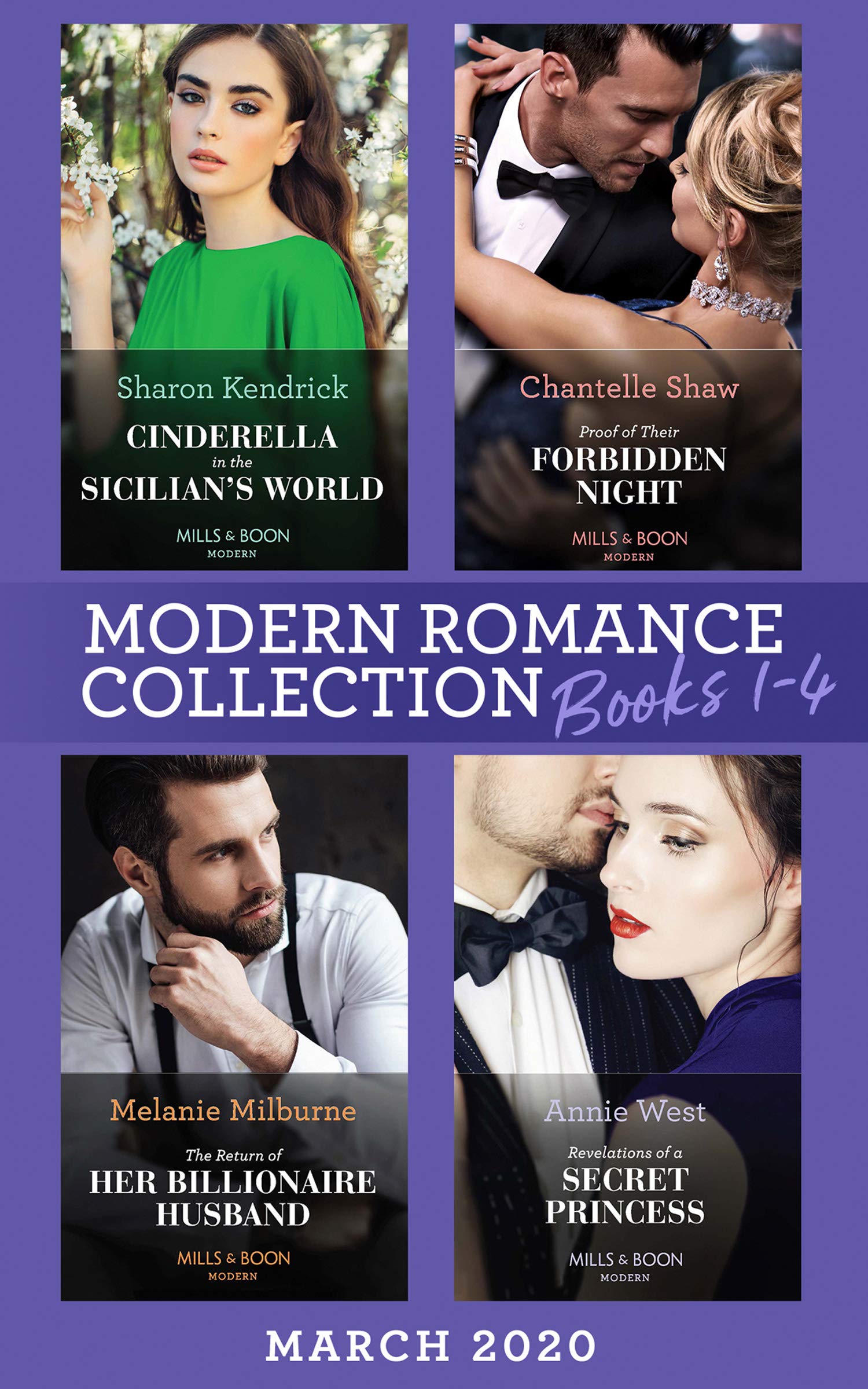 Modern Romance March 2020 Books 1-4: Cinderella in the Sicilian's World