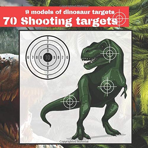70 Shooting Targets 8.5" x 8.5" 9 models of dinosaur targets