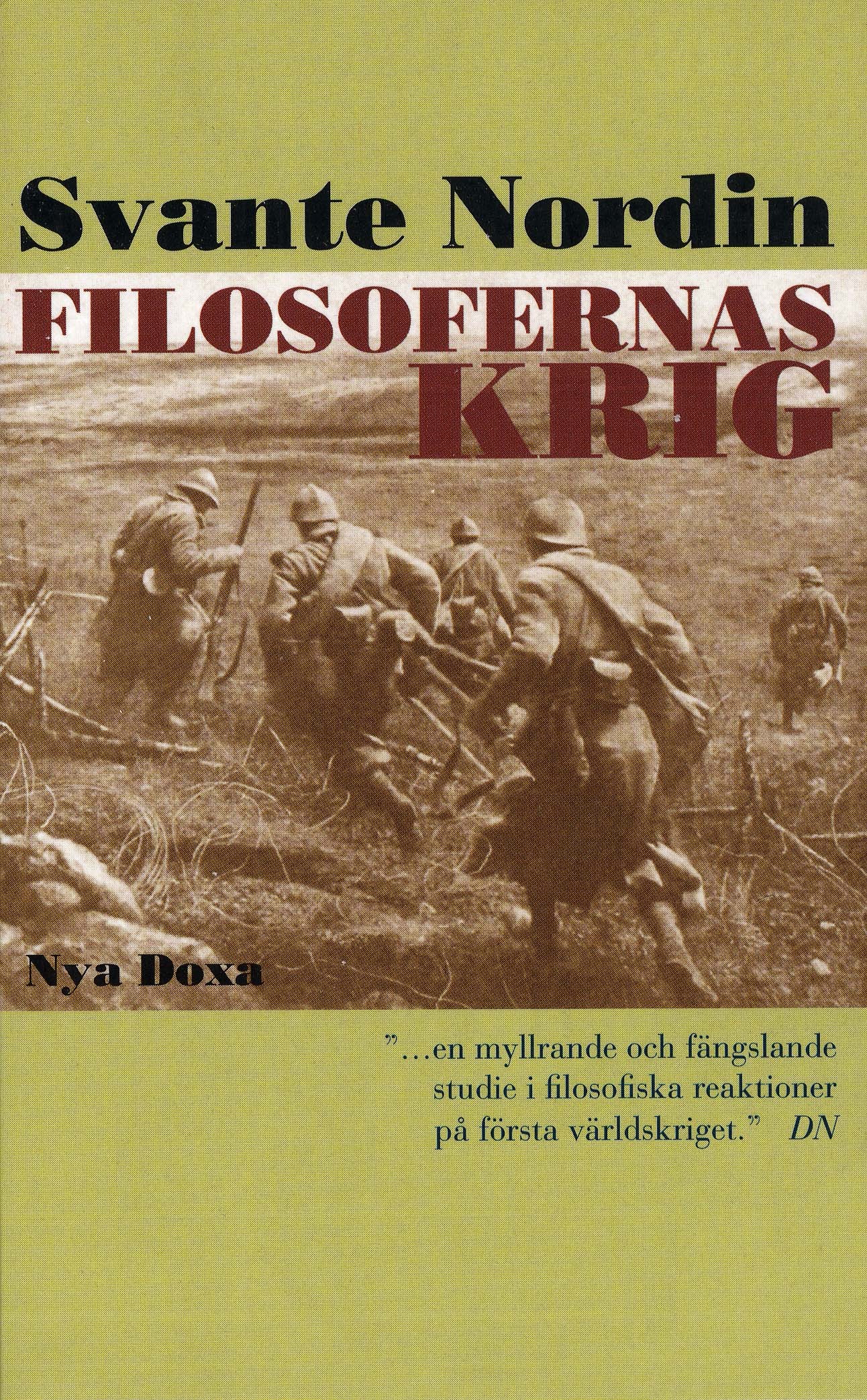Filosofernas krig. Den europeiska filosofin under första världskriget book cover