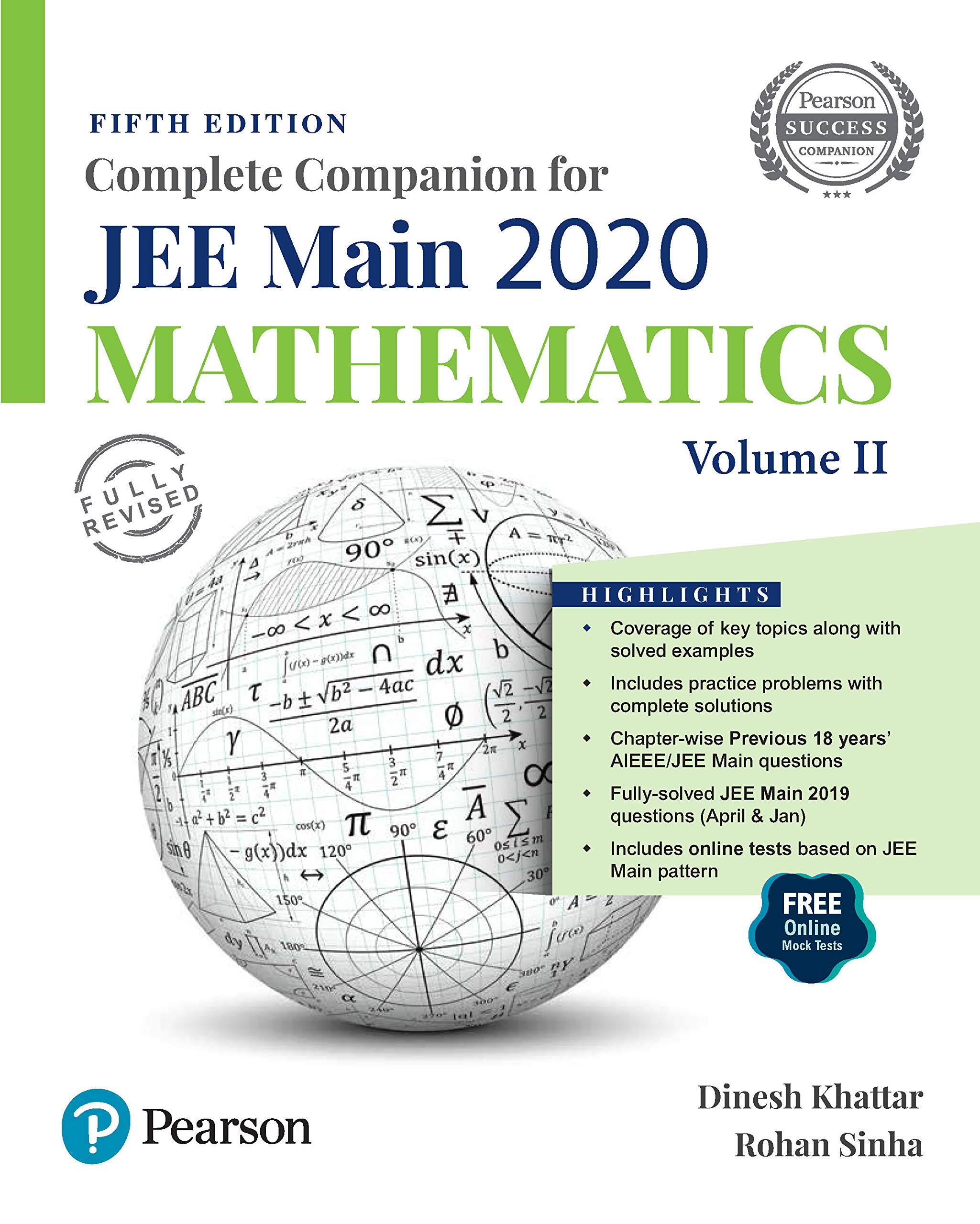 Complete Companion for JEE Main 2020 Mathematics by Dinesh Khattar