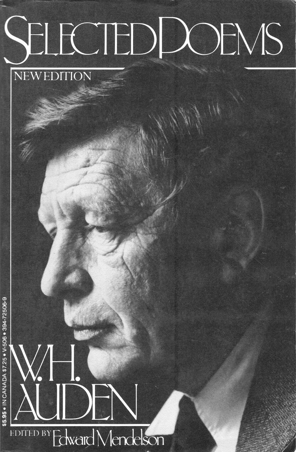 W. H. Auden: Selected Poems (New Edition)