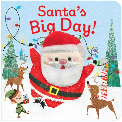 Santa's Big Day Finger Puppet Christmas Board Book Ages 0-4