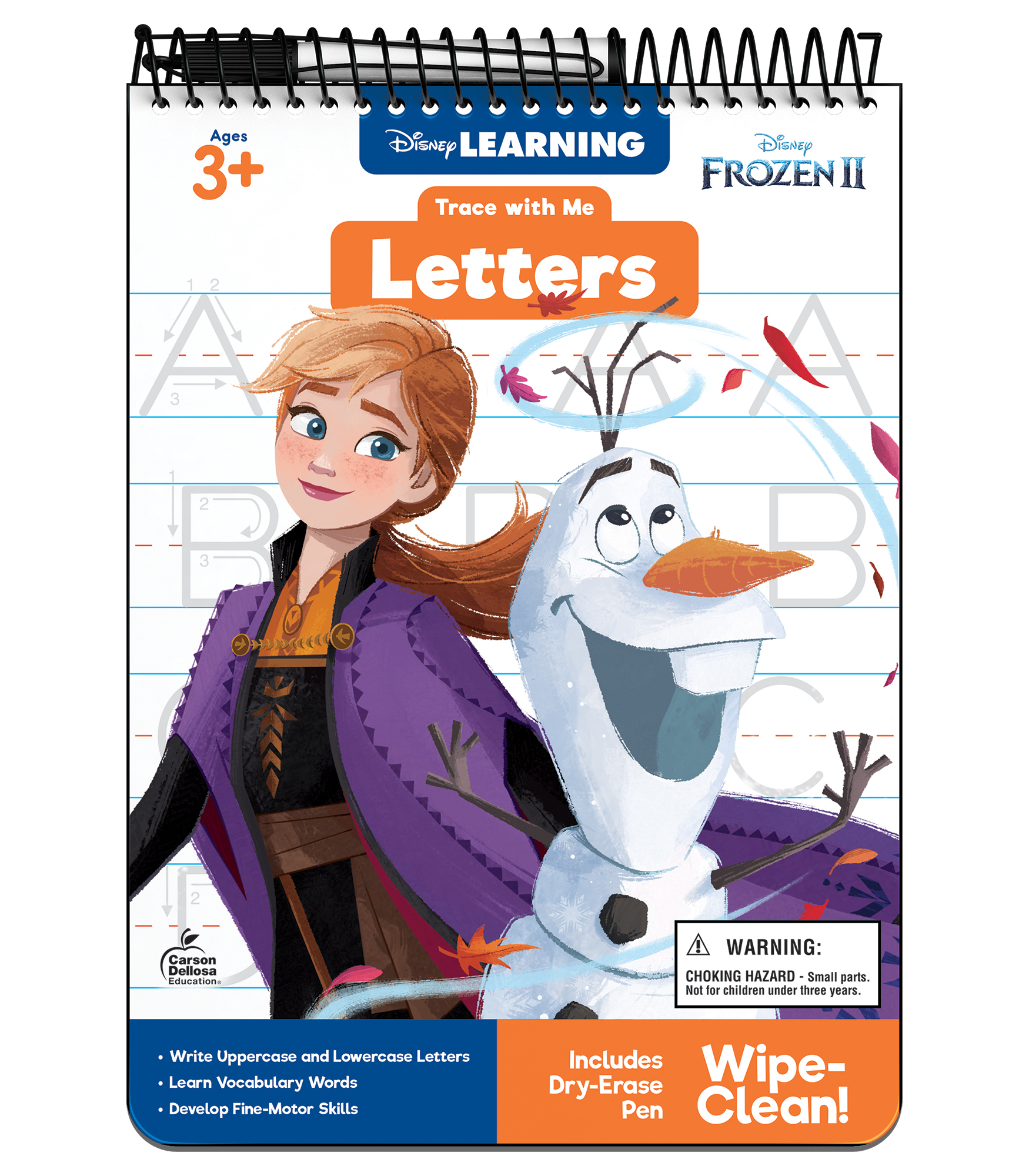 Disney Learning Frozen 2 Trace With Me Letters Tracing Books for Kids
