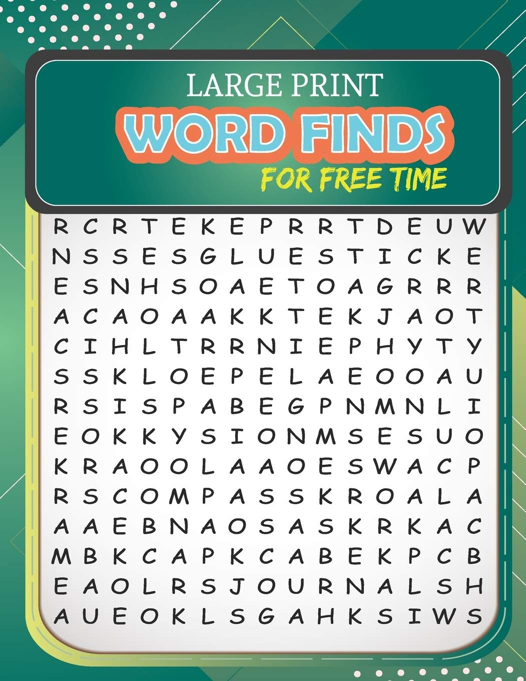 Large Print Word-Finds For Free Time: Word Search Puzzles Books Train ...